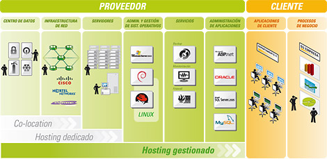 gráfico managed hosting