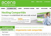 Hosting compartido acens