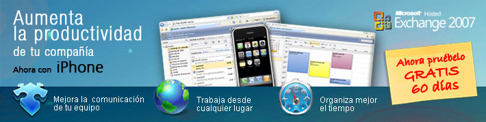 Promoción Exchange 2007 - Ahora pruébelo gratis 60 días