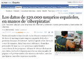 Respecto a la noticia en “El País”