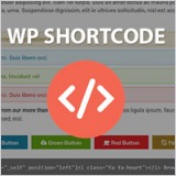 Wordpress shortcodes